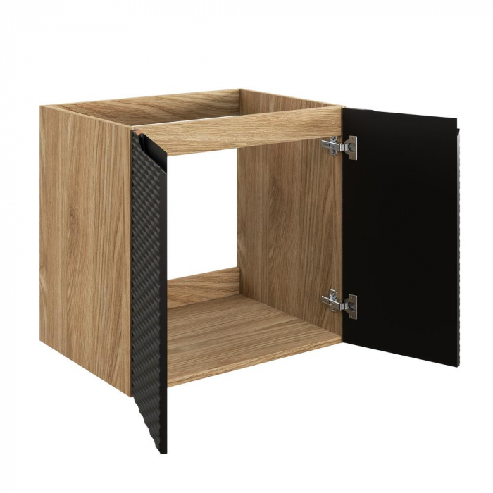 Dulap baie 57 x 60 x 46 cm Ocean Black 2 usi, 82-60-2D [3]