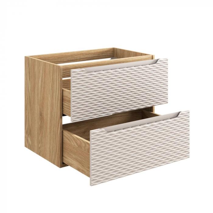 Dulap baie 57x70x46 cm Ocean Beige, 2 sertare, 82-70-2S Comad [3]