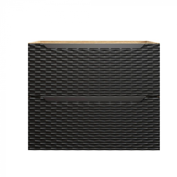 Dulap baie 57 x 70 x 46 cm, Ocean Black, 2 sertare, 82-70-2S COMAD [2]