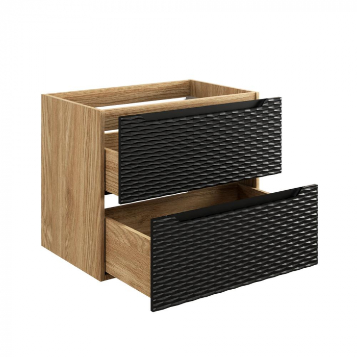Dulap baie 57 x 70 x 46 cm, Ocean Black, 2 sertare, 82-70-2S COMAD [3]