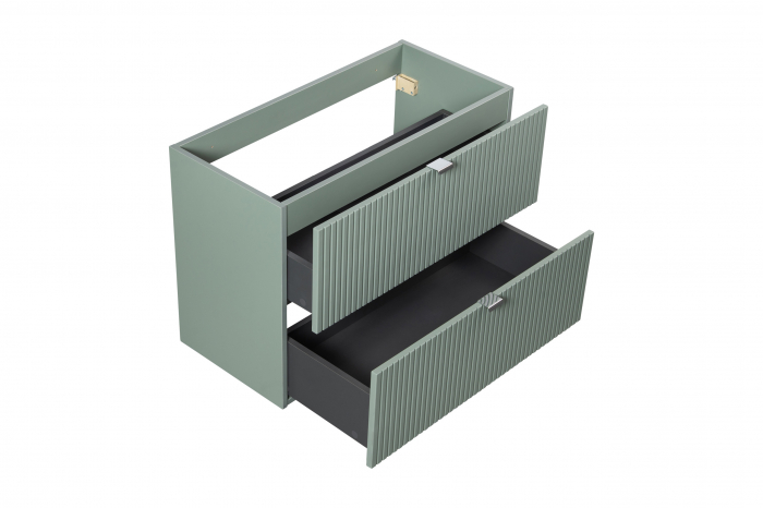 Dulap baie 57 x 80 x 39 cm 2 sertare Line Reed Green D 82-80-2S Comad [4]
