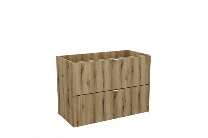 Dulap baie 57 x 80 x 39 cm, 2 sertare, finisaj stejar, Nova, COMAD [2]