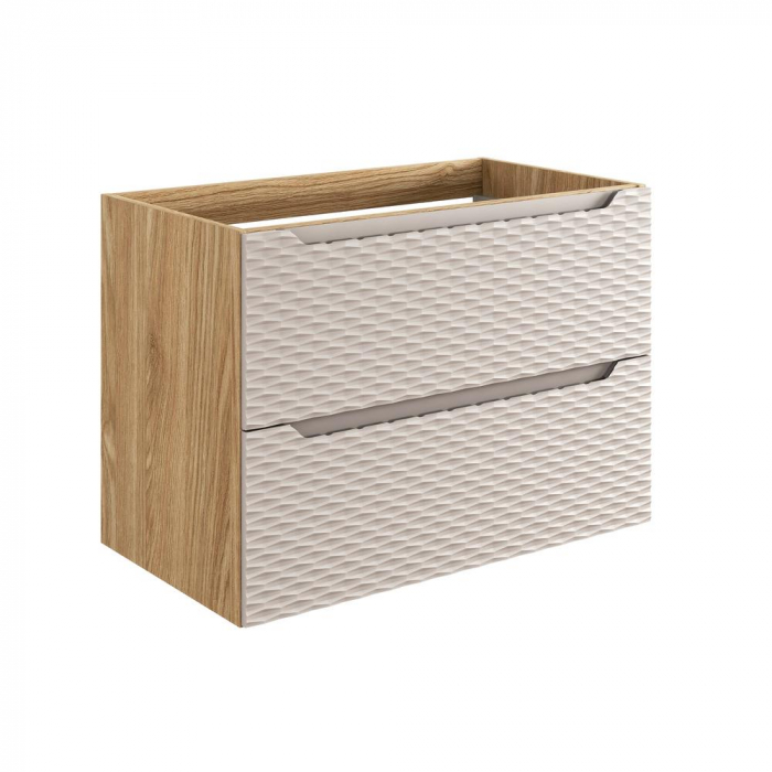 Dulap baie 57 x 80 x 46 cm Ocean Beige 2 sertare 82-80-2S Comad [4]