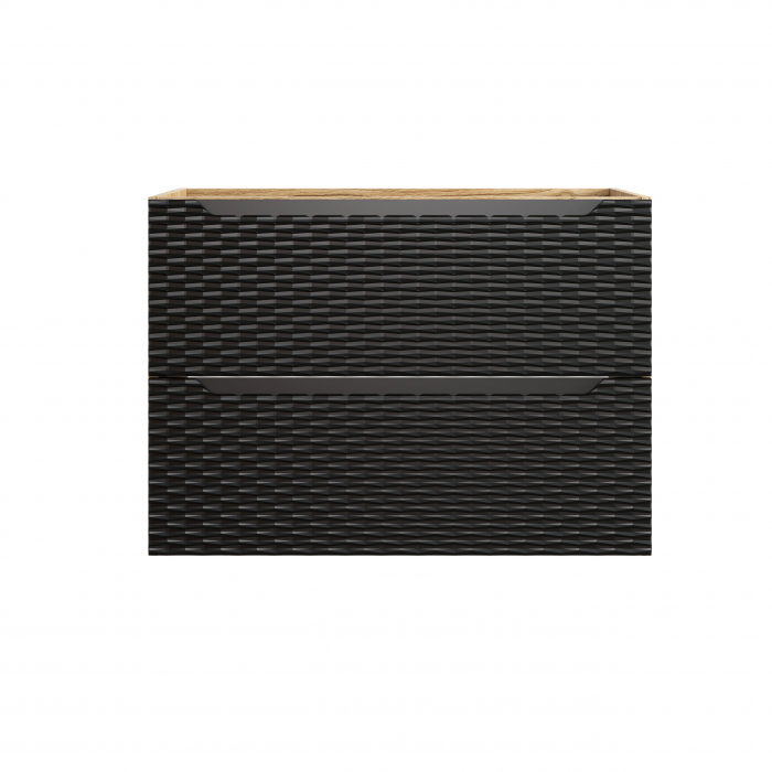 Dulap baie 80 cm, 57 x 80 x 46 cm, Ocean Black, 2 sertare, 82-80-2S COMAD [2]