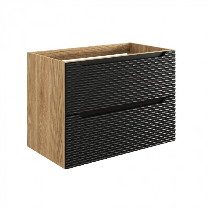 Dulap baie 80 cm, 57 x 80 x 46 cm, Ocean Black, 2 sertare, 82-80-2S COMAD [1]
