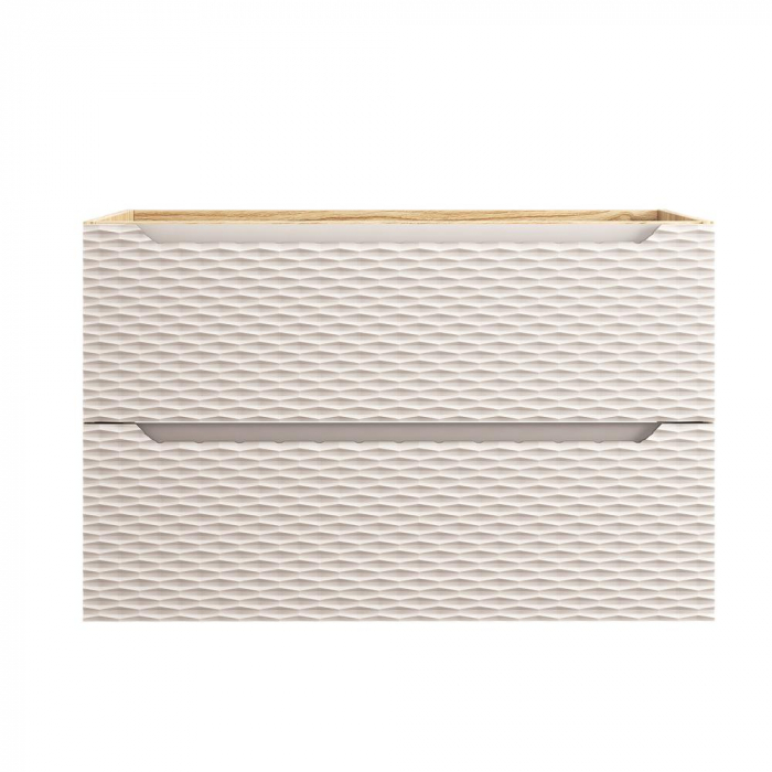Dulap baie 57 x 90 x 46 cm Ocean Beige 2 sertare 82-90-2S Comad [2]