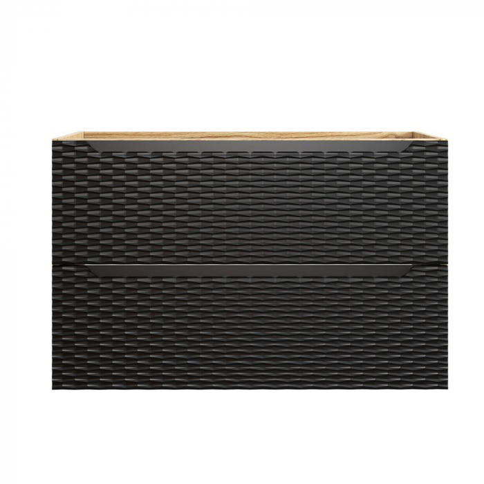 Dulap baie 57 x 90 x 46 cm, Ocean Black, 2 sertare, 82-90-2S, COMAD [2]