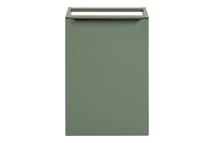 Dulap baie cu coș de rufe Sombra Green, lățime 40 cm, PAL Melaminat Verde Stuf, 1 Ușă, Suspendat - COMAD, cod SOMBRA GREEN 81-40-1DK [2]