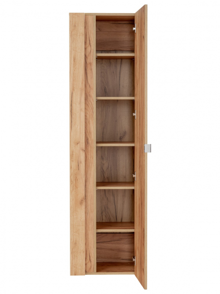 Dulap baie inalt suspendat 175x45 cm stejar Capri Oak cu oglinda COMAD [3]