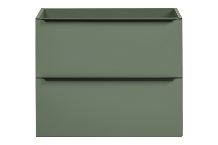 Dulap baie pentru lavoar Sombra Green, lățime 70 cm, PAL Melaminat Verde Stuf, Suspendat, 2 Sertare - COMAD, cod SOMBRA GREEN 82-70-46-2S [2]