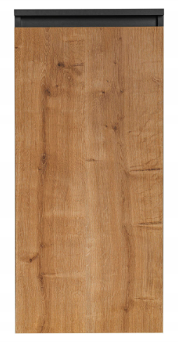 Dulap baie suspendat 40x87 cm, finisaj Grey Oak (gri cu stejar), cu cos de rufe, Monako COMAD [2]