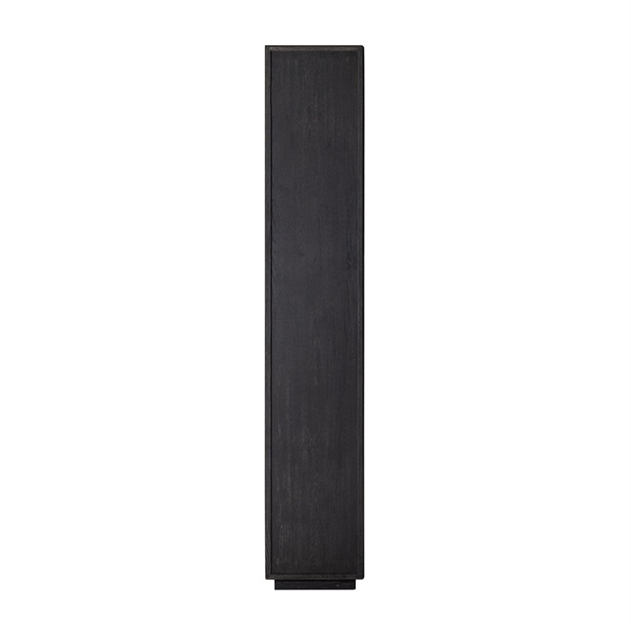 Dulap biblioteca premium negru Nevena 100x220 cm stejar, manere otel inoxidabil, 7377 - Richmond Interiors [6]