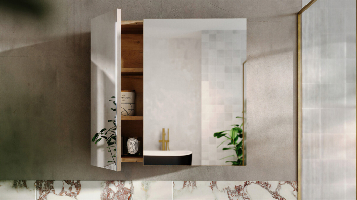 Dulap cu Oglindă Coast Evoke 43.1 cm, cu 2 Uși, Stejar Coast Evoke - COMAD [6]
