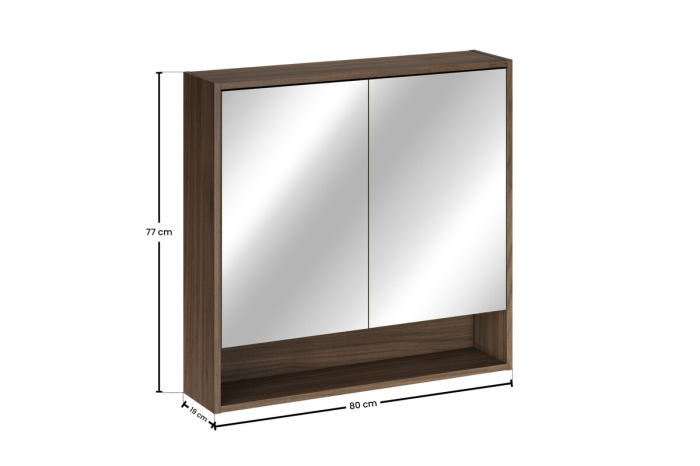 Dulap cu oglindă 80 cm, 2 uși Viola Villa VILLA UN 84-80-2D COMAD [5]