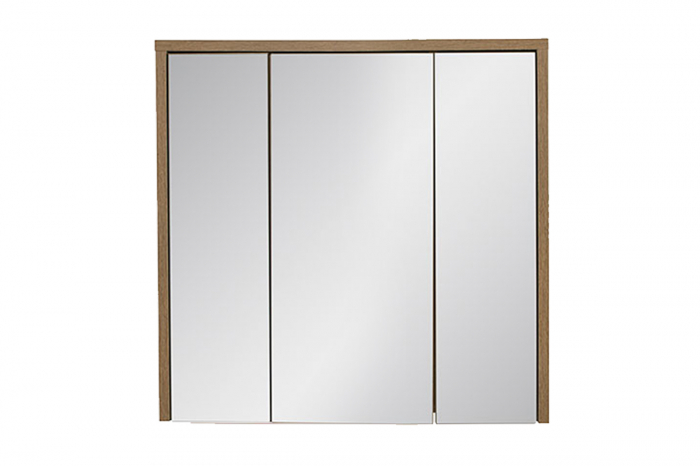 Dulap baie cu oglinda 80 cm, 3 usi, Hampton concrete, COMAD [2]