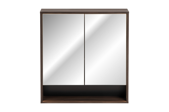 Dulap cu Oglindă Dorothy Ristretto 80 cm, 2 Uși, Ristretto Stejar - COMAD [2]