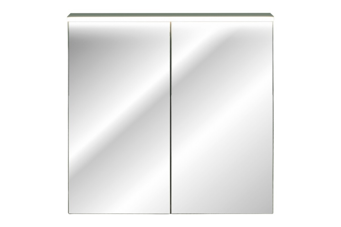 Dulap cu oglindă pentru baie Sombra Green, lățime 80 cm, PAL Melaminat, Iluminare LED, 2 Uși, Închidere Silențioasă - COMAD, cod GREEN UN 84-80-2D [2]