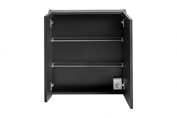 Dulap cu oglinda baie 65 x 60 x 17 cm SANTA FE BLACK Comad [4]