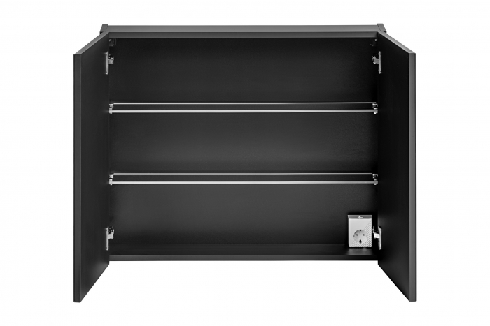 Dulap cu oglinda baie 65 x 80 x 17 cm SANTA FE BLACK Comad [5]