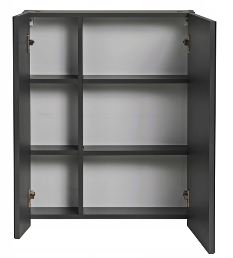 Dulap baie suspendat cu oglinda 60x75/80x75 cm Monako Grey COMAD [2]