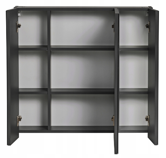 Dulap baie suspendat cu oglinda 60x75/80x75 cm Monako Grey COMAD [5]
