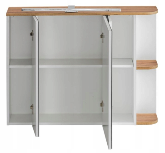 Dulap baie suspendat cu oglinda, 94x72 cm, Platinum – COMAD [2]