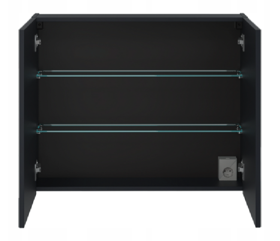 Dulap de baie suspendat cu oglinda 60x65 cm/ 80x65 cm Santa Fe Deep Blue COMAD [2]