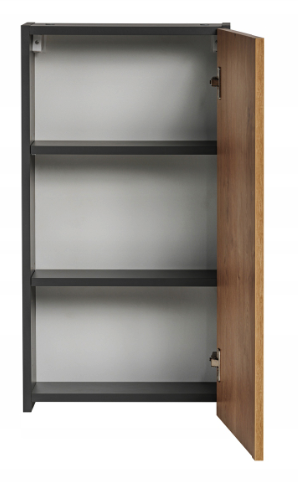DULAP SUSPENDAT BAIE 40X75 CM MONAKO GREY OAK, GRI CU STEJAR COMAD [2]