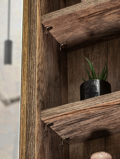 Dulap baie suspendat 20x65 cm Santa Fe Oak COMAD [4]