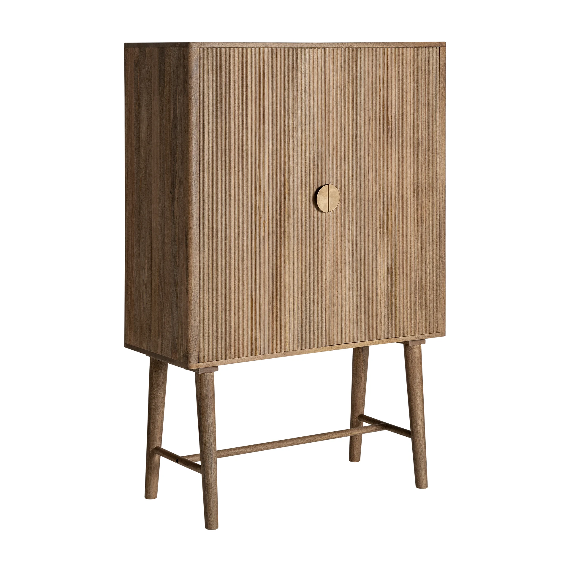 Dulap din Lemn Mdf si Lemn de Mango, Maro, 100x45x152 cm - VicalHome 34848 [10]