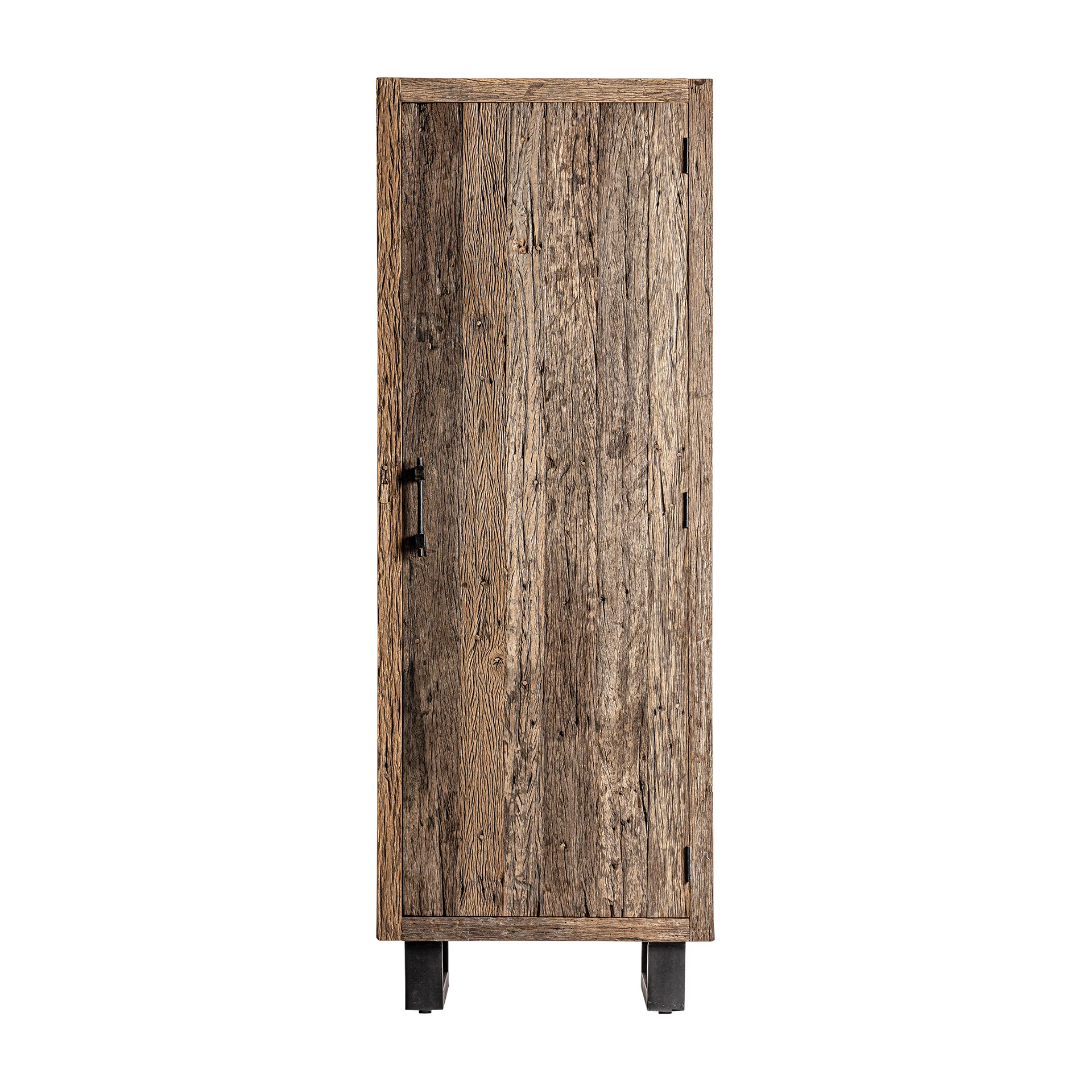 Dulap din Lemn Recuperat si Fier, Maro, 71x55x202 cm, Stil Colonial - VicalHome 33399 [4]