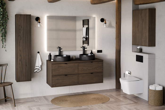 Coloana Înaltă Terra Villa 33.5 cm, 1 Ușă, Nuc Villa - COMAD [9]