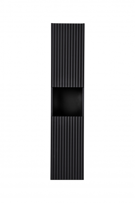Dulap inalt baie 2 usi, 140 x 30 x 25 cm, Nova Black D 80-03-2D (W80-01D), Comad [2]