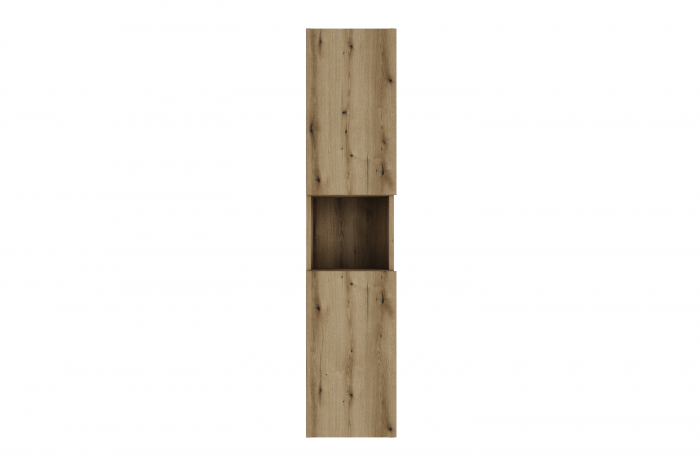 Dulap inalt baie 2 usi 140 x 30 x 25 cm stejar Nova Comad [2]