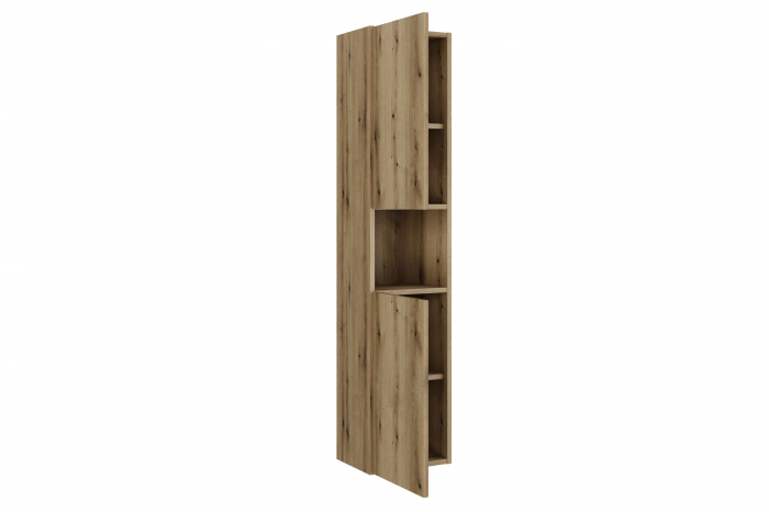 Dulap inalt baie 2 usi 140 x 30 x 25 cm stejar Nova Comad [3]