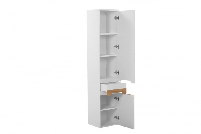 Dulap Inalt baie 170 x 35 x 33 cm, Alb, GALAXY, 2D1S, 800 COMAD [3]