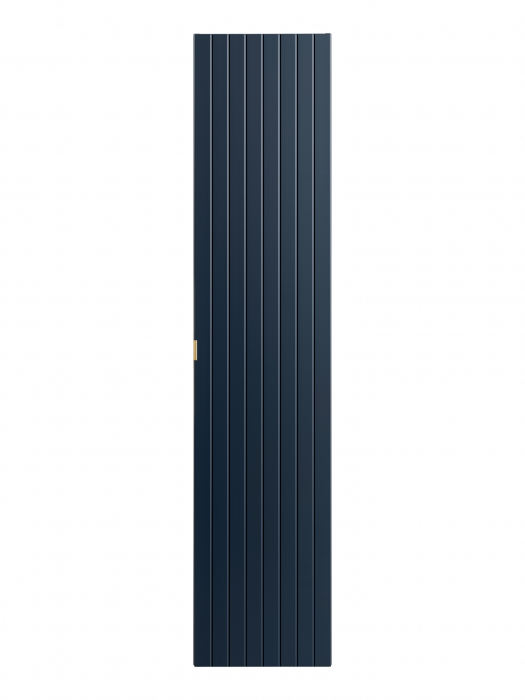 Dulap inalt baie, cu 1 usa si 2 sertare, finisaj Santa Fe Deep Blue Indigo albastru COMAD [2]