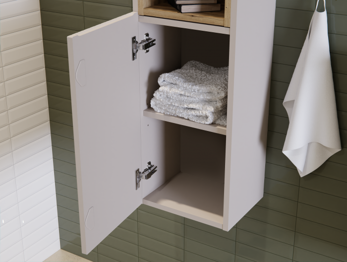 Dulap baie inalt 80-03-2D NOVA CASHMERE cu 2 Usi COMAD [6]