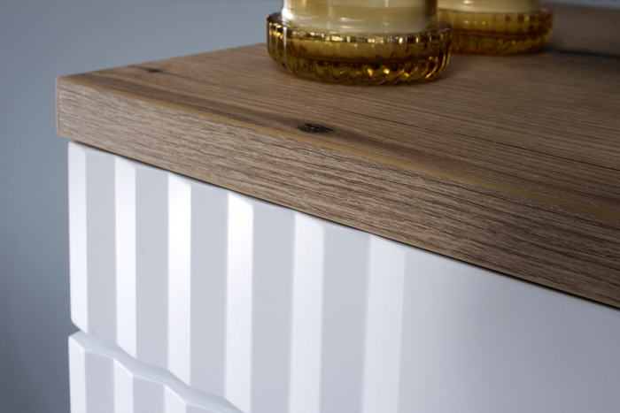 Dulap inalt baie suspendat 166x40 cm, MDF alb, Fiji White Comad [5]