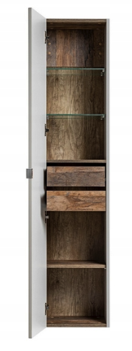 Dulap inalt baie suspendat 160x35 cm, finisaj taupe gri lut, model Santa Fe – COMAD [3]