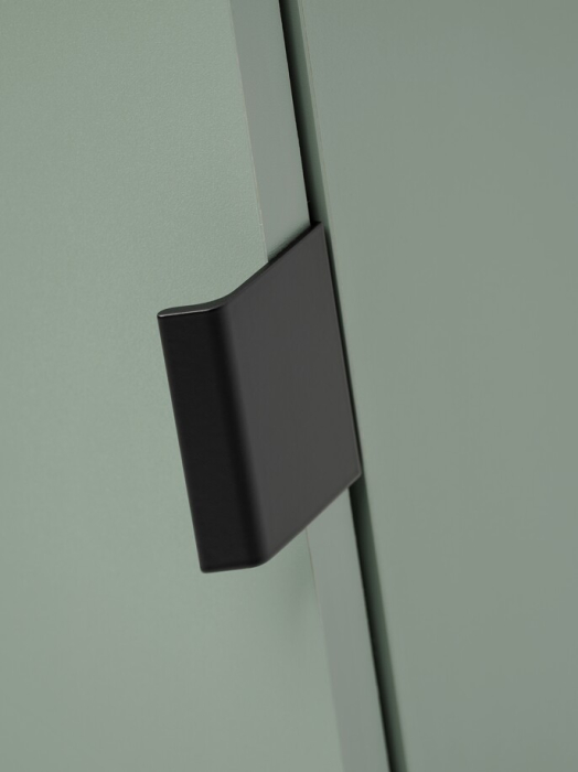 Dulap înalt pentru baie Sombra Green, înălțime 172 cm, PAL Melaminat Verde Stuf, Iluminare LED, 1 Ușă, Suspendat, Închidere Silențioasă - COMAD, cod SOMBRA GREEN 80-40-1D [9]