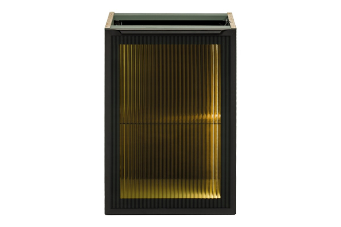 Dulap inferior pentru baie Sombra Green, lățime 40 cm, Sticlă Riflată, Iluminare LED, 1 Ușă, Închidere Silențioasă - COMAD, cod SOMBRA GREEN 81-40-1DG [2]
