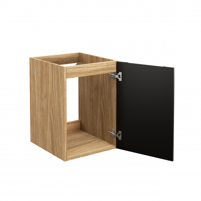 Dulap baie lateral 40 cm, 1 usa, LUXOR BLACK, 81-40-1D, COMAD [3]