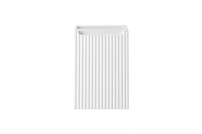 Dulap lateral baie 40 cm, finisaj NOVA WHITE, cu cos de rufe, cod 81-40-1DK, COMAD [2]