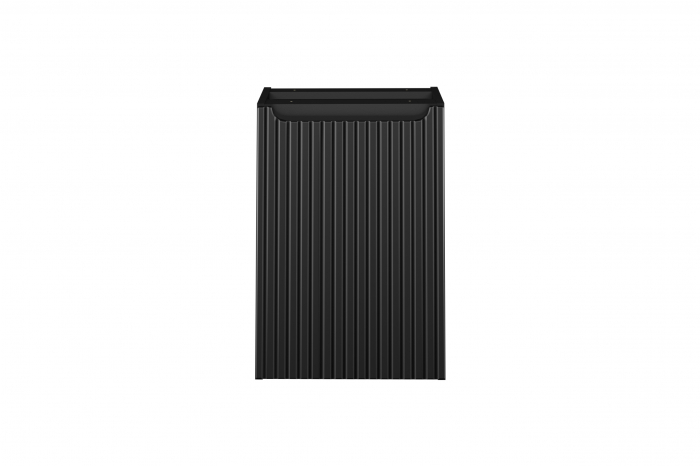 Dulap baie sub blat 40 cm, negru mat, cu cos pentru rufe, Nova Black COMAD [2]