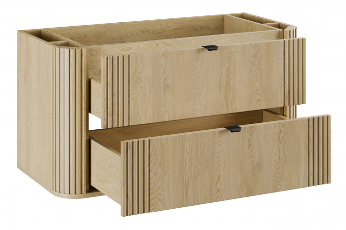 Dulap sub lavoar baie 100 cm cu 2 sertare Ovalia Cremona, Stejar Cremona COMAD [3]