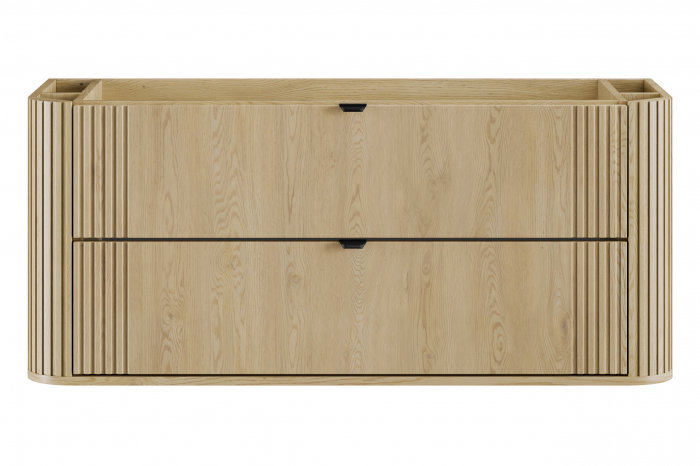Dulap sub lavoar baie 120 cm, 2 sertare, finisaj Ovalia Cremona, Stejar Cremona COMAD [2]