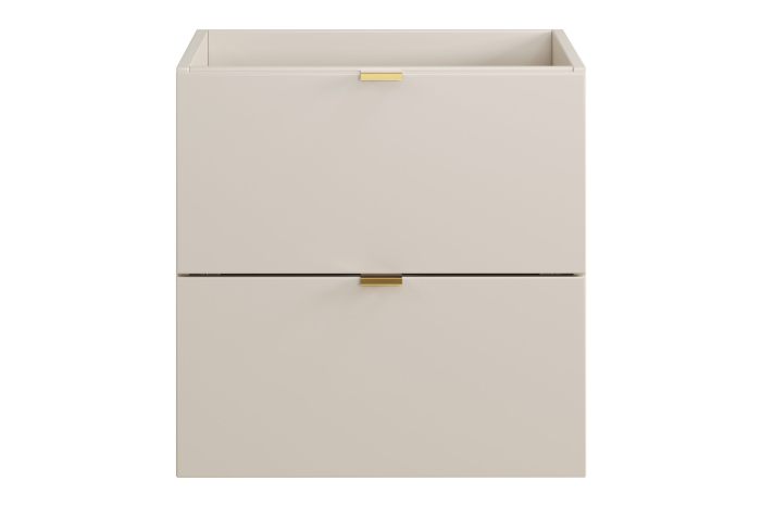 Dulap sub lavoar 50cm cu 2 sertare, dimensiune 46 cm x 50 cm x 50 cm, culoare Cashmir mat, material PAL melaminat, brand COMAD. [2]