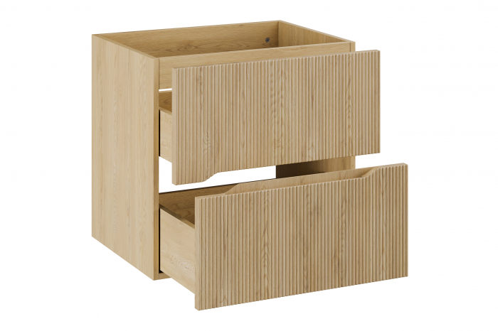 Dulap baie sub lavoar 60cm Nordic Cremona, Stejar Cremona cu 2 sertare COMAD [3]