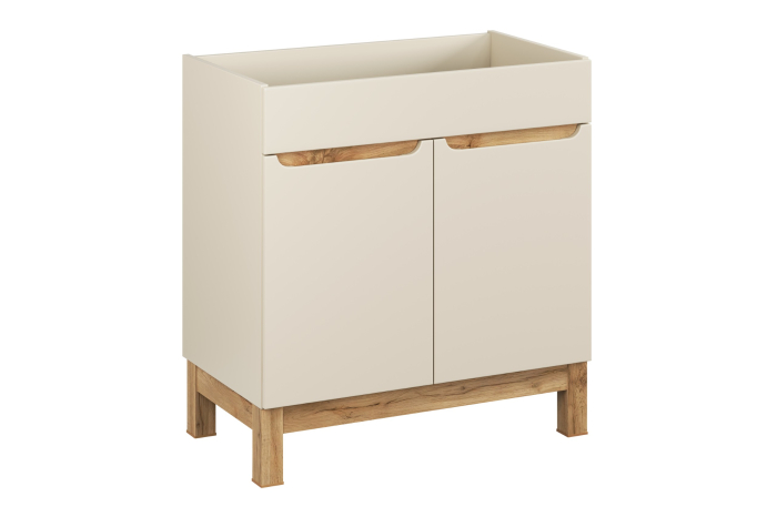 Dulap sub lavoar 80cm 2 uși Bali Cashmere, Cashmir mat COMAD [1]